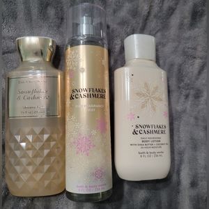 Snowflakes & Cashmere set B&BW